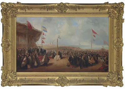 The opening of the blast furnaces at Seaham