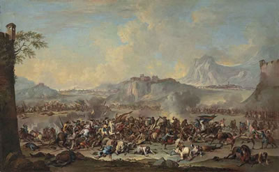 Sample artwork by Francesco Antonio Simonini (1686 - 1753), known for landscape, figure painting - View similar artists and auction records
