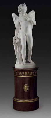 A LIFE-SIZE MARBLE FIGURE OF CUPID, ENTITLED 'LOVE TORMENTING THE SOUL' by John Gibson - Auction record, sale price, and art valuation. Compare with similar artists and explore comparable artworks.
