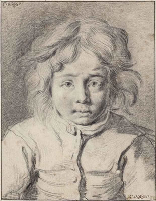 Portrait of a young boy, bust-length
