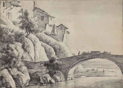 View of the bridge at Francheville near Lyon