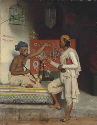 A street seller in Bombay
