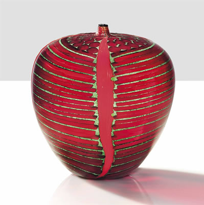 A UNIQUE 'I QUATTRO NASTRI ROSSI' VASE, 2004