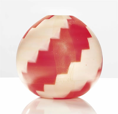 Sample artwork by Archimede Seguso (1909 - 1999), known for murano glassblowing art, colorful vases, church chandeliers - View similar artists and auction records