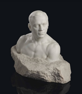 Bust of Leonid Sobinov (1872-1934) by Seraphin Nikolaevich Soudbinine - Auction record, sale price, and art valuation. Compare with similar artists and explore comparable artworks.