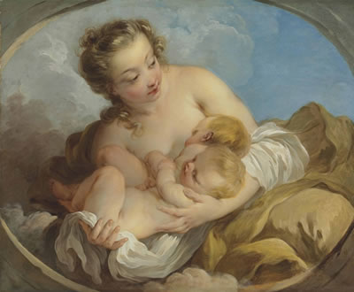 La fécondité, in a sculpted oval