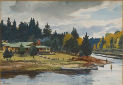 Salmon Fishing on the Cains River