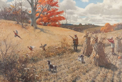 Springers and Pheasants by Aiden Lassell Ripley - Auction record, sale price, and art valuation. Compare with similar artists and explore comparable artworks.