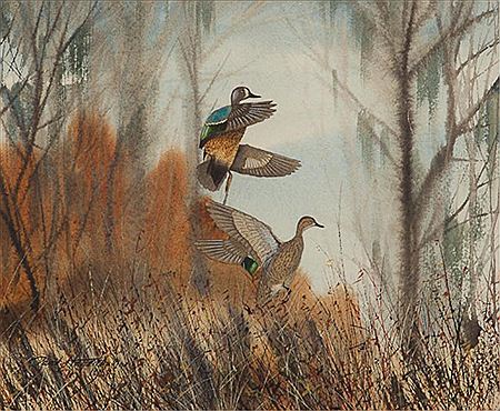 Mallards; Bobwhite Quail; Blue-Winged Teal; Pintails (4 works)