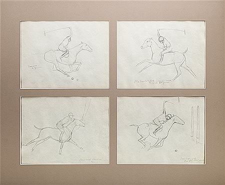 Eight Polo Player Drawings by Paul Desmond Brown - Auction record, sale price, and art valuation. Compare with similar artists and explore comparable artworks.
