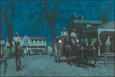 The Night Mail by Donald Teague - Auction record, sale price, and art valuation. Compare with similar artists and explore comparable artworks.