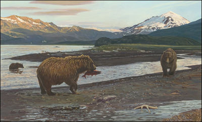 Sample artwork by Peter Corbin (Born 1945), known for landscape and fishing scenes-painting, wildlife sculpture - View similar artists and auction records