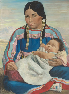 Sample artwork by Elizabeth Lochrie (1890 - 1981), known for indian portrait and figure, sculpture - View similar artists and auction records