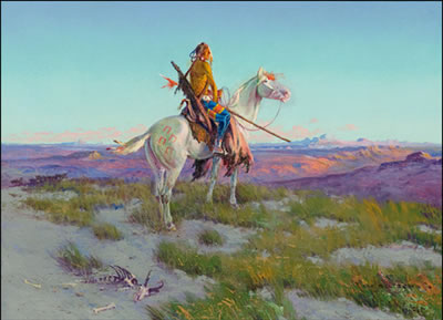 BLACKFOOT SCOUT by Olaf Carl Seltzer - Auction record, sale price, and art valuation. Compare with similar artists and explore comparable artworks.