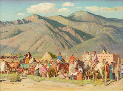 THE PUEBLOS AWAIT THE DANCERS