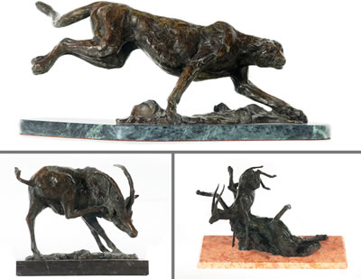 Cheetah, Sable Antelope AND Thompson's Gazelle (3)