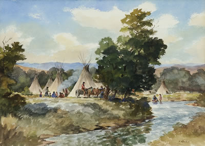 Camp on the Bighorn