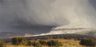 Snow Squalls, Central Utah by Wilson Hurley - Auction record, sale price, and art valuation. Compare with similar artists and explore comparable artworks.