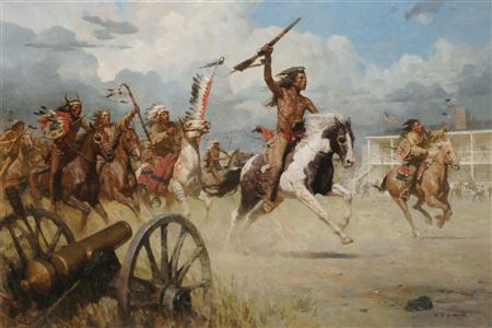 The Charge of Crazy Horse on Fort Laramie, 1864 (2013)