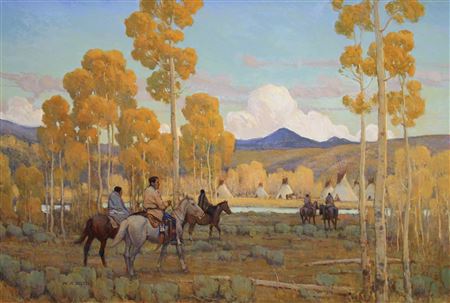 Sample artwork by W Steve Seltzer (Born 1945), known for nostalgic and landscape painting - View similar artists and auction records