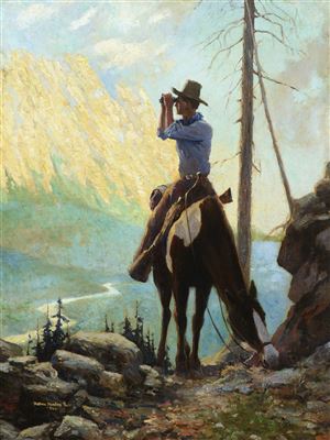 Across the Canyon (1930) by William Harnden Foster - Auction record, sale price, and art valuation. Compare with similar artists and explore comparable artworks.