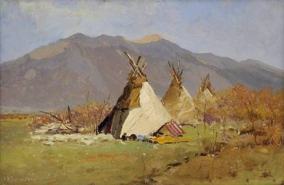 Indian Tepee by Frank Paul Sauerwein - Auction record, sale price, and art valuation. Compare with similar artists and explore comparable artworks.