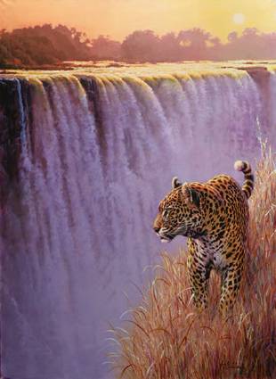 Victoria Falls, Twilight Leopard by Guy Coheleach - Auction record, sale price, and art valuation. Compare with similar artists and explore comparable artworks.