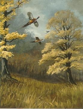 Pheasants in Autumn