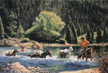 Fording the Wenatchee