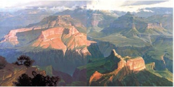 First Light-Grand Canyon by Wilson Hurley - Auction record, sale price, and art valuation. Compare with similar artists and explore comparable artworks.