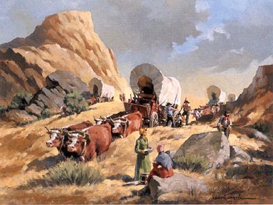 Covered Wagon, Setting Up Camp
