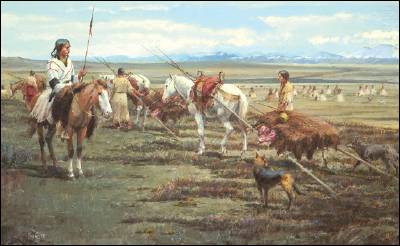 The Loaded Travois by Frank D Hagel - Auction record, sale price, and art valuation. Compare with similar artists and explore comparable artworks.