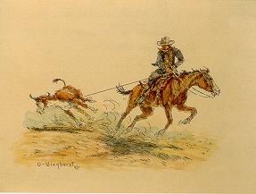 Ropin' a Steer