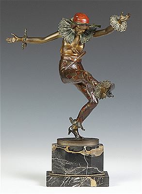 Dancing Jester by A Titze - Auction record, sale price, and art valuation. Compare with similar artists and explore comparable artworks.
