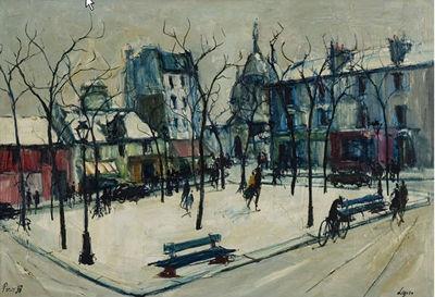 City Scene by Bernard Lignon - Auction record, sale price, and art valuation. Compare with similar artists and explore comparable artworks.