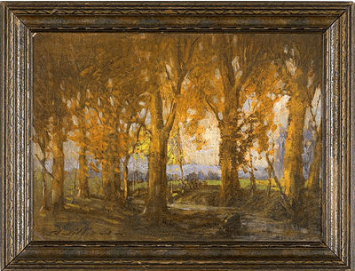 Autumn Landscape by Thomas Jefferson Willison - Auction record, sale price, and art valuation. Compare with similar artists and explore comparable artworks.