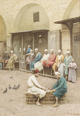 Oriental Coffee Shop by Enrico Tarenghi - Auction record, sale price, and art valuation. Compare with similar artists and explore comparable artworks.