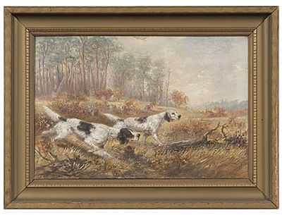 Hunting Dogs by Verner Moore White - Auction record, sale price, and art valuation. Compare with similar artists and explore comparable artworks.