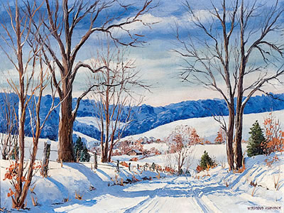 WINTER SHADOWS, INDIANA