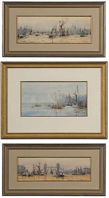 London Bridge, Tower Bridge AND London Bridge by Rowland Langmaid - Auction record, sale price, and art valuation. Compare with similar artists and explore comparable artworks.