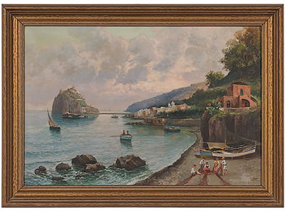 Italian Marina by Vincenzo Canino - Auction record, sale price, and art valuation. Compare with similar artists and explore comparable artworks.