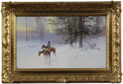 Indian in Winter