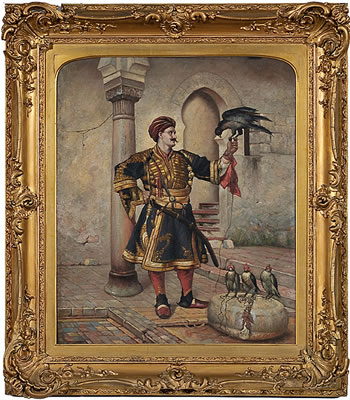 The Falconer by Edoardo Calandra - Auction record, sale price, and art valuation. Compare with similar artists and explore comparable artworks.