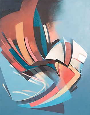 Sample artwork by David Johns (Born 1948), known for abstraction, figurative, mural - View similar artists and auction records