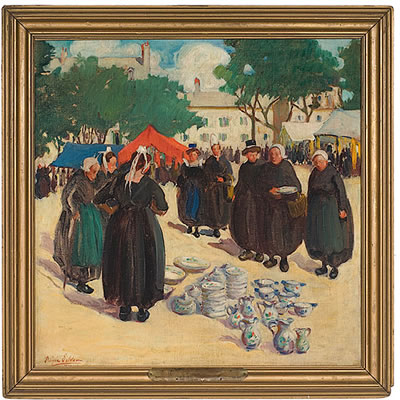 A Pottery Vendor by Dixie Selden - Auction record, sale price, and art valuation. Compare with similar artists and explore comparable artworks.
