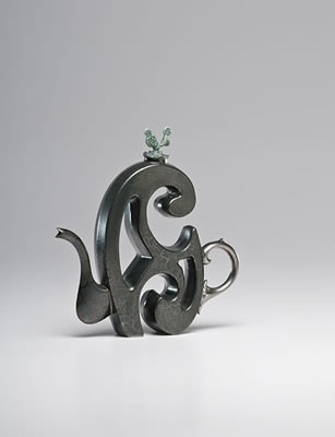 French Curve Teapot , 1989