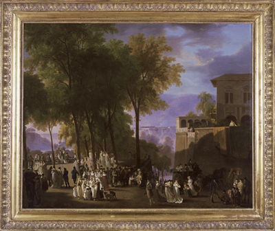 La Promenade de la Treille à Genève, um 1820