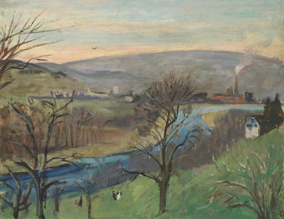 Blick vom Atelierhaus (Das Limmattal), 1940