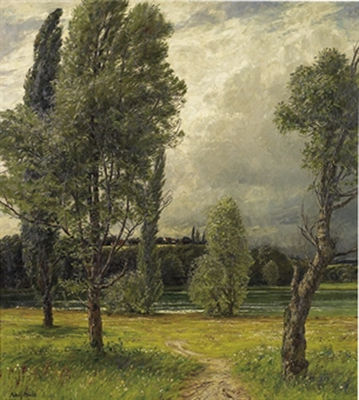 Sample artwork by Adolf Stabli (1842 - 1901), known for painting - View similar artists and auction records