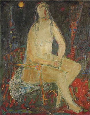 Sitzender Akt